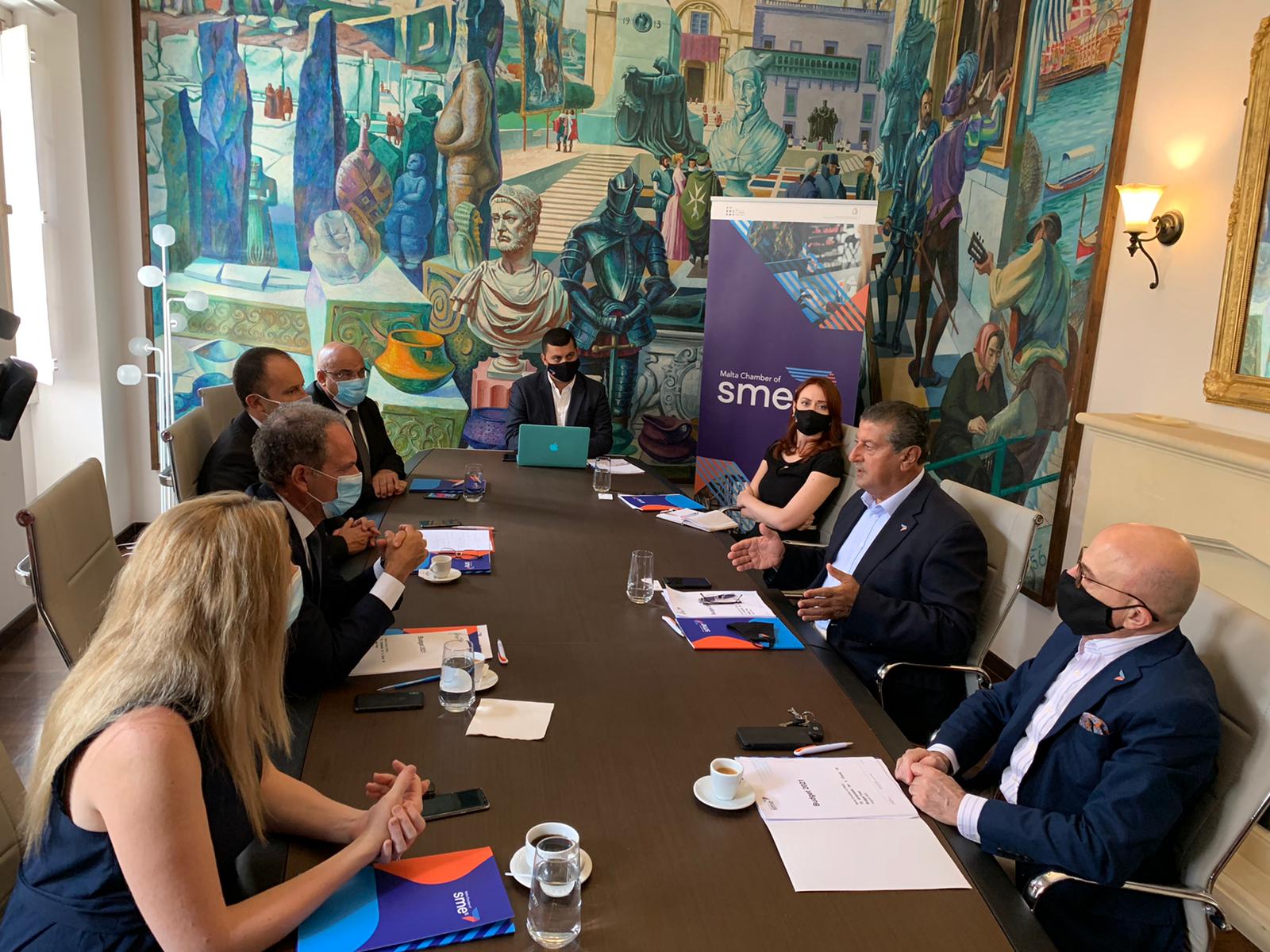 Malta Chamber of SMEs meets Opposition delegation to discuss the 2021 Budget proposals