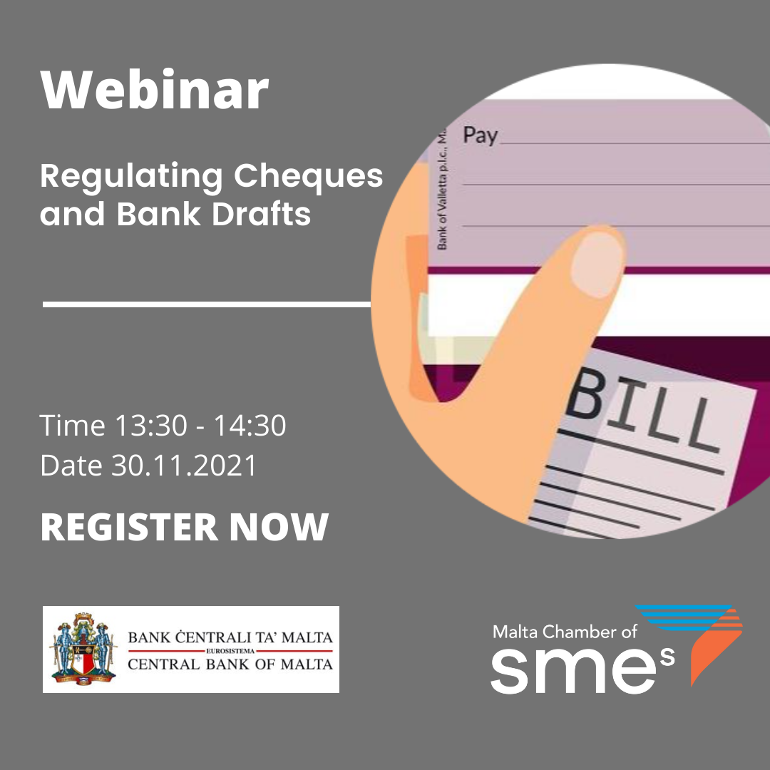 Webinar: Regulating Cheques and Bank Drafts
