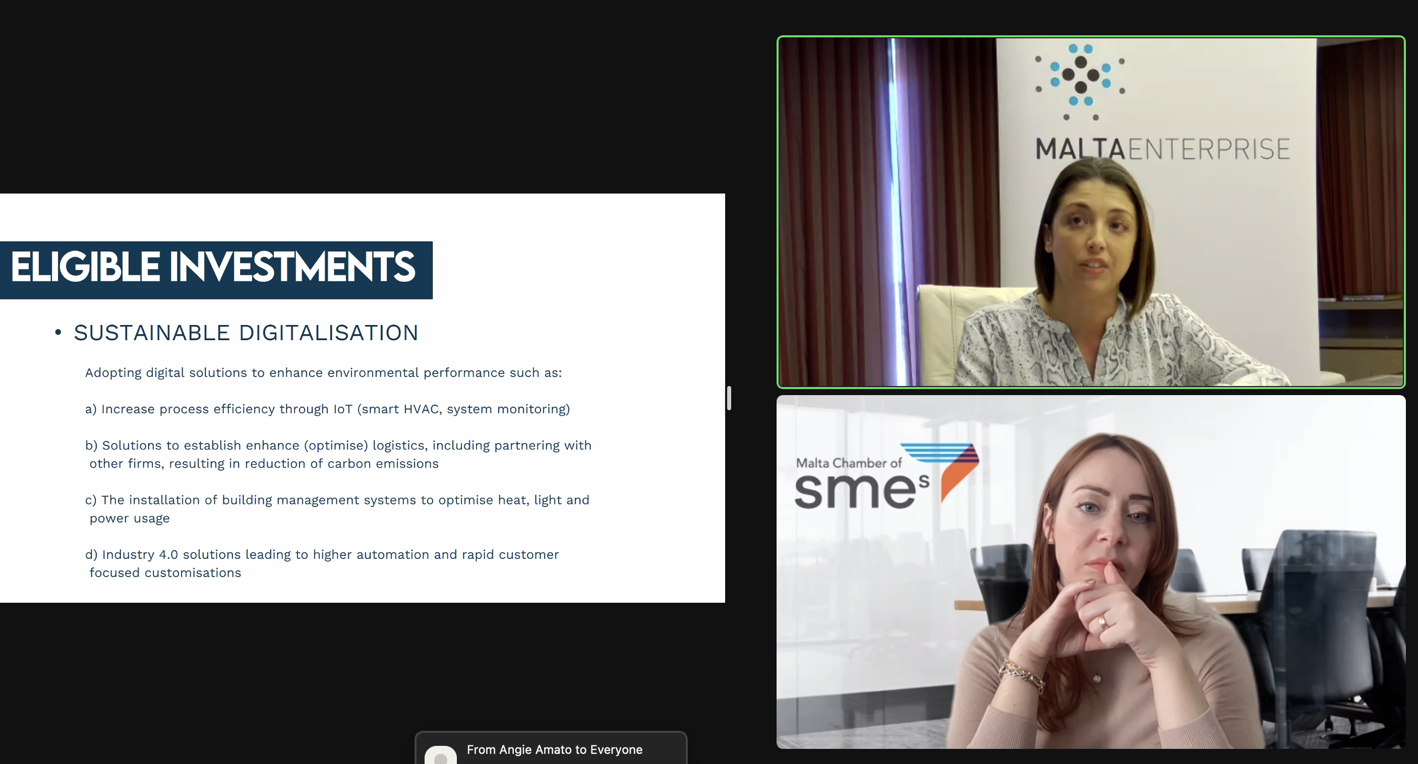 SME Chamber and Malta Enterprise organises a Webinar on grants for cost saving investments