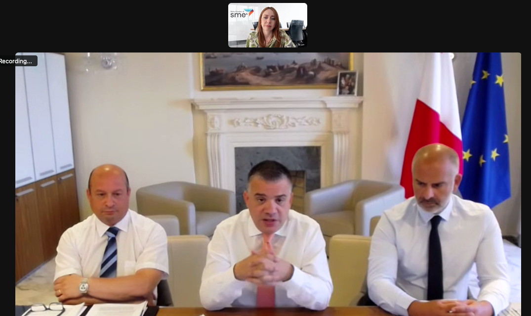SME Chamber organises a webinar with Parl. Sec. Chris Bonett on new EU grants