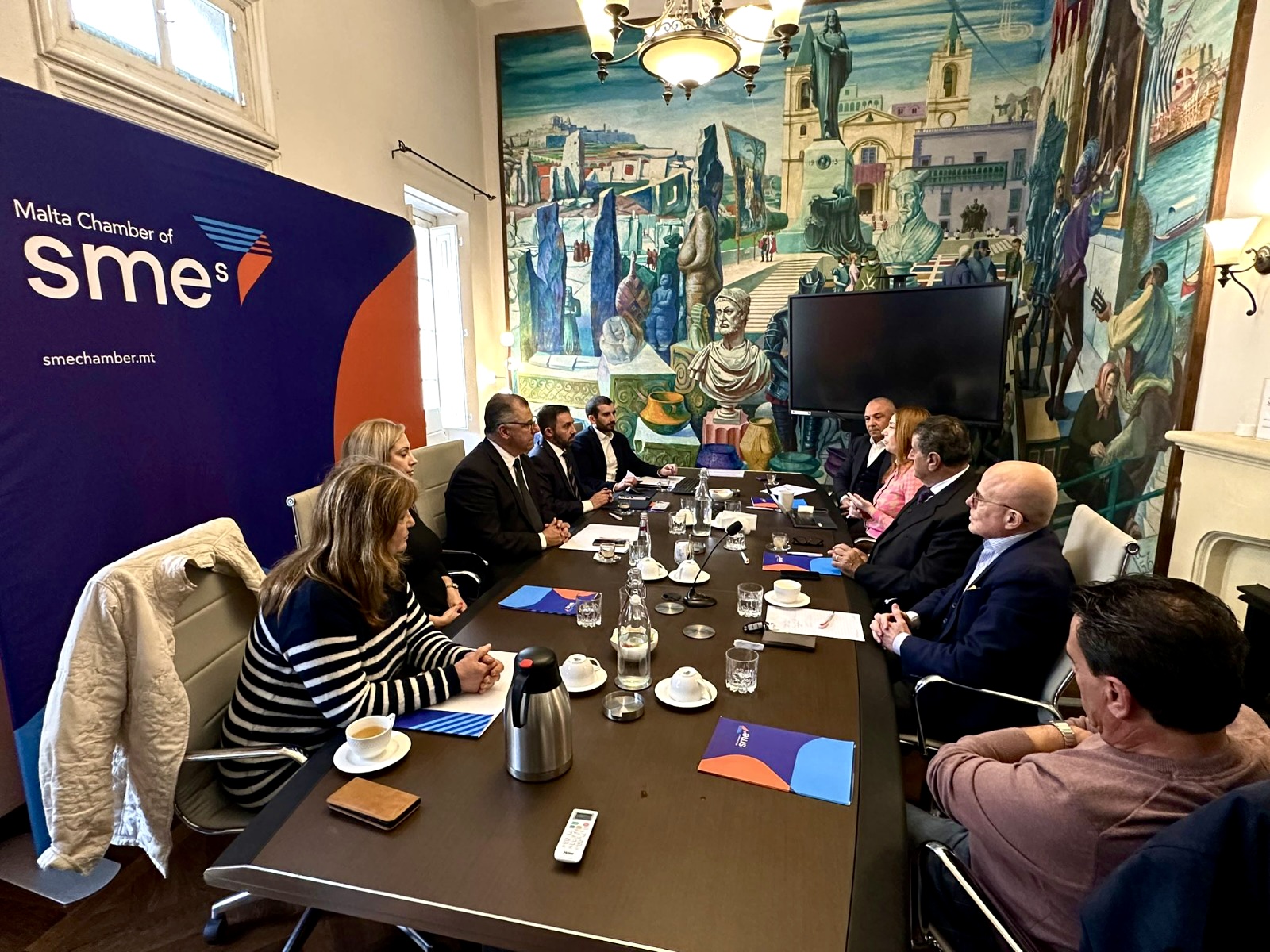 SME Chamber discusses SMEs priorities and the Maltese economy with Opposition officials