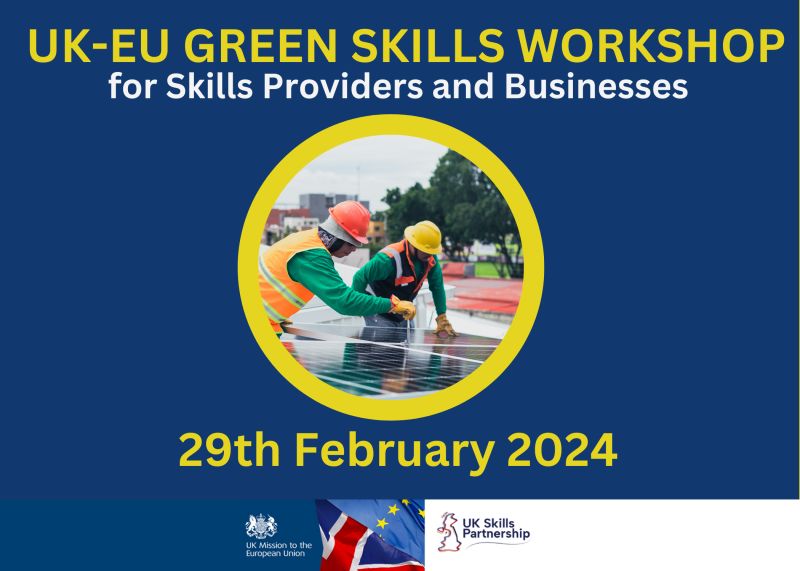 Call for Businesses: Register for the UK-EU Green Skills Workshop