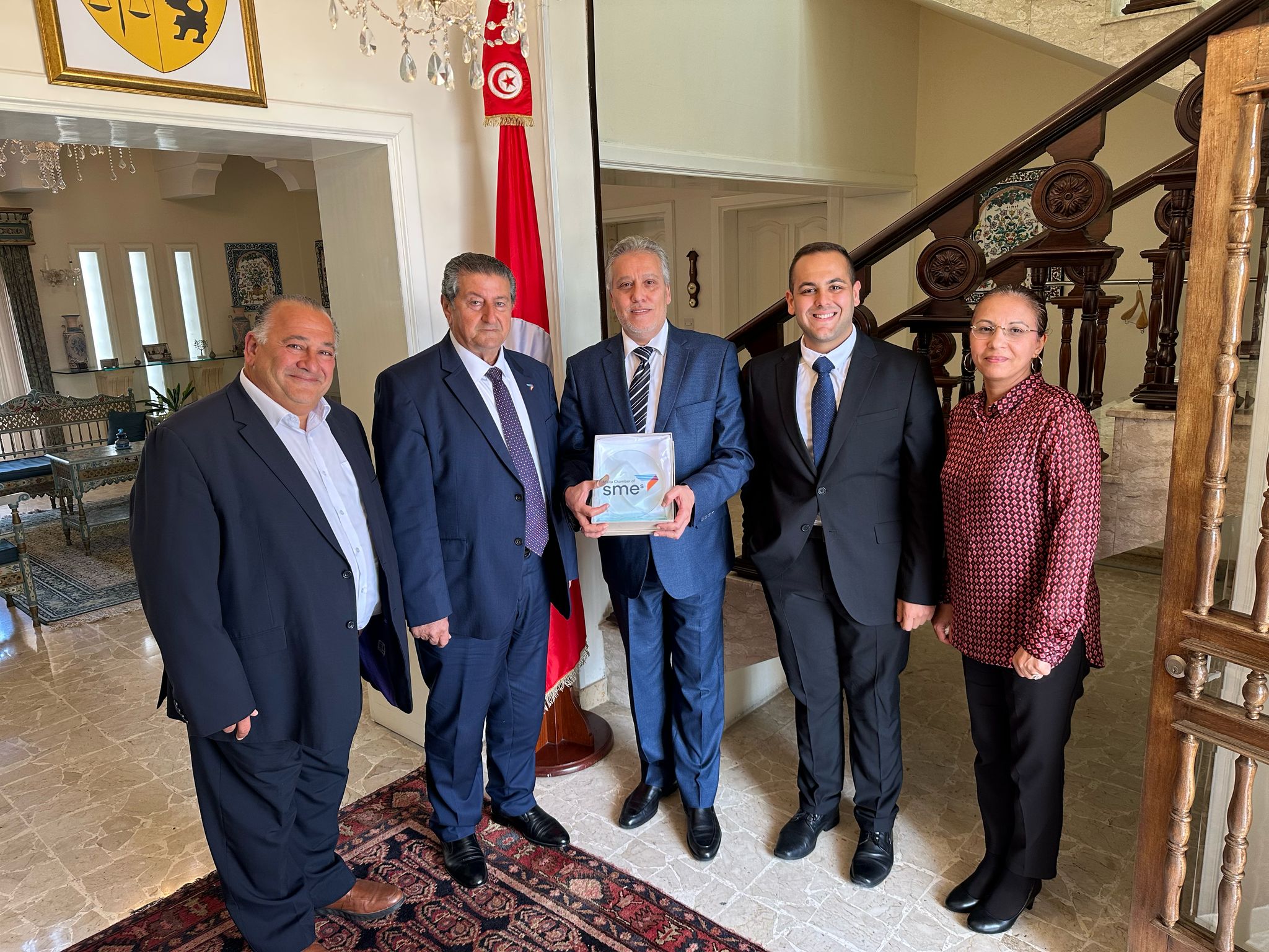 SME Chamber officials meet the Ambassador of the Republic of Tunisia to Malta
