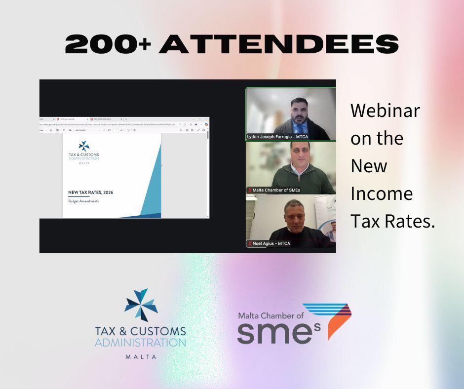 Over 200 participants attend SME Chamber – MTCA Tax Webinar